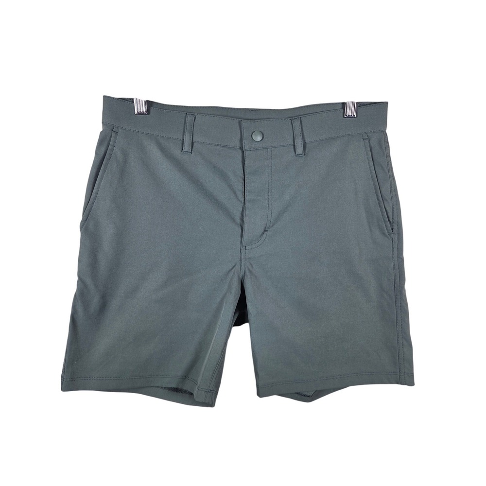 Outdoor Voices High Step Shorts Mens M Sage Green Recycled Polyester Stretch 7"